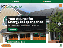 Tablet Screenshot of kcgreenenergy.com